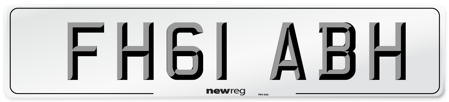 FH61 ABH Number Plate from New Reg